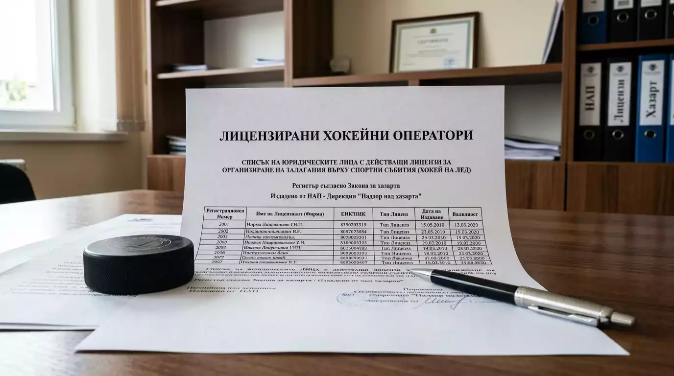Регулиран български пазар за залози на хокей с лицензирани оператори