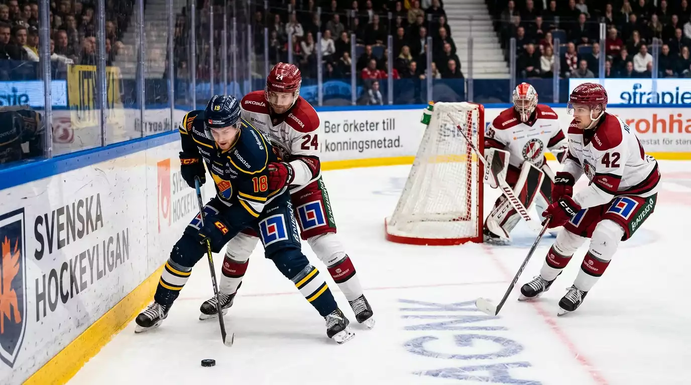Затворена защитна игра в SHL, която държи тотала нисък през мача