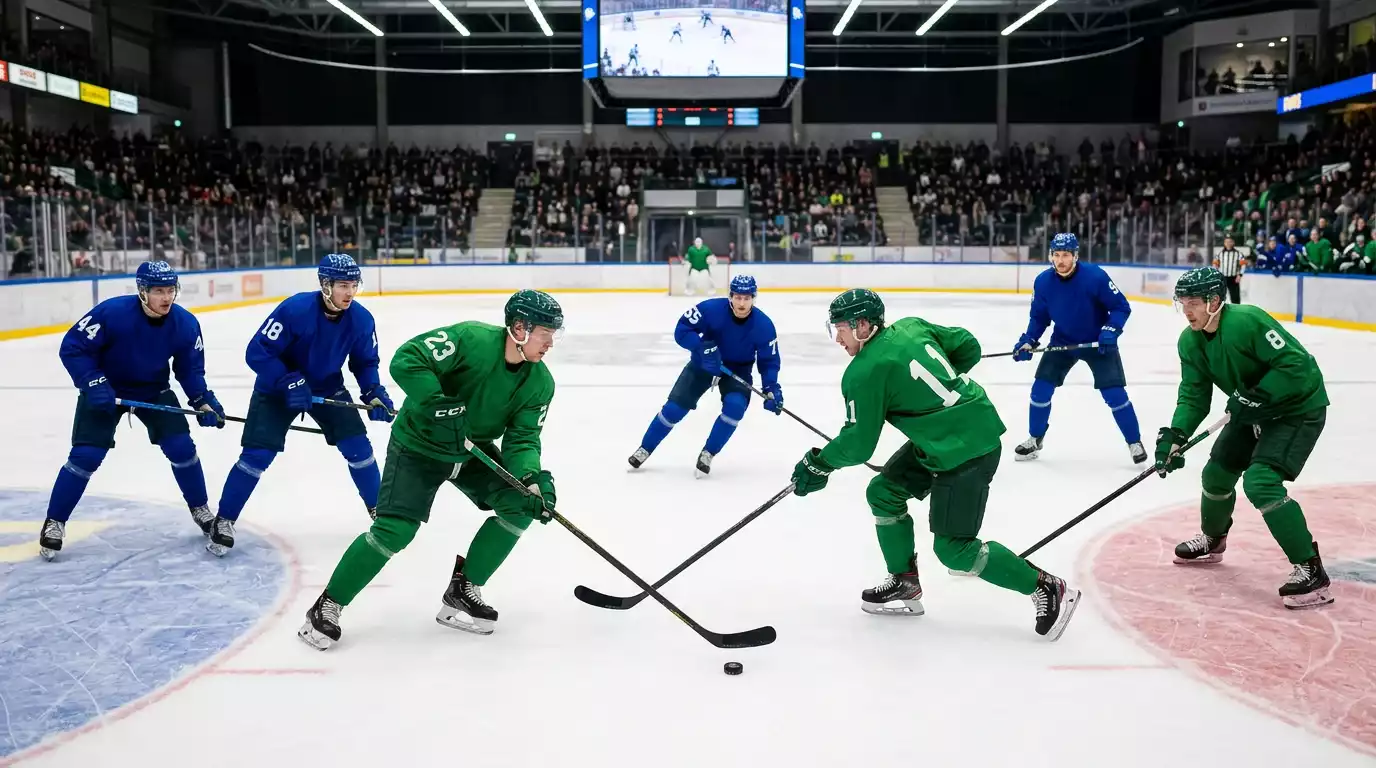 Високо ниво на клубен хокей в шведската SHL на пълна ледена пързалка
